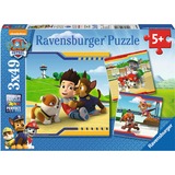 Ravensburger PAW Patrol - Helden met vacht puzzel 3 x 49 stukjes
