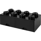 Room Copenhagen LEGO Brick Drawer 8 Zwart opbergdoos Zwart