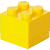 Room Copenhagen LEGO Mini Box Lunchbox opbergdoos Geel, 4 noppen