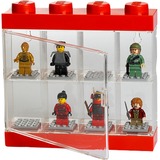Room Copenhagen LEGO Minifiguren Displaydoos 8 opbergdoos Rood/transparant