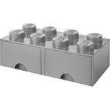 Room Copenhagen LEGO Storage Brick Drawer 8 Grijs opbergdoos Donkergrijs