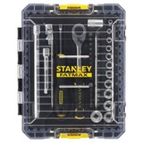 Stanley FATMAX TSTAK Dopsleutelset 1/4" FMMT98101-0 Zwart/geel, 48 delig