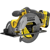 Stanley FATMAX V20 18V Cirkelzaag handcirkelzaag Geel/zwart, Koffer, oplader (4A) en 2 accu's (2.0Ah) inbegrepen