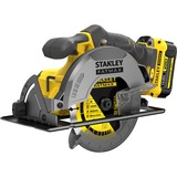 Stanley FATMAX V20 18V Cirkelzaag handcirkelzaag Geel/zwart, Koffer, 2 accu's (2.0Ah) en oplader (4A) inbegrepen