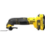 Stanley FATMAX V20 18V Multitool multifunctioneel gereedschap Geel/zwart, Koffer, 2 accu's (2.0Ah) en oplader (2A) inbegrepen