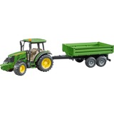 bruder John Deere 5115M met aanhanger Modelvoertuig 02108