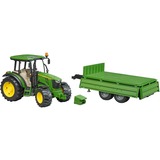 bruder John Deere 5115M met aanhanger Modelvoertuig 02108