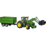 bruder John Deere 7930 met frontlader en 3-zijdige kiepwagen Modelvoertuig 03055