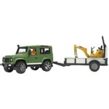 bruder Land Rover Defender met CB 8010 CTS-micrograafmachine Modelvoertuig 02593