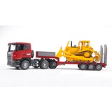 bruder Scania R-Serie dieplader met Cat bulldozer Modelvoertuig 03555