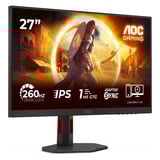 AOC 27G4ZR 27" gaming monitor Zwart/rood, 260Hz (OC), HDMI, DisplayPort
