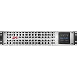 APC Smart-UPS Line Interactief 3000VA Li-ion SMTL3000RMI2UC ups Zwart/zilver, 2700 W, 2U, 8x C13 + 1x C19, SmartConnect+SmartSlot, AVR, LCD