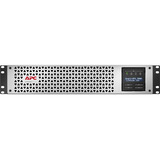 APC Smart-UPS Line Interactief Li-ion SMTL3000RMI2UC ups Zwart/zilver, 3000VA, 2U, 8x IEC C13 + 1x IEC C19, SmartConnect+SmartSlot, AVR, LCD
