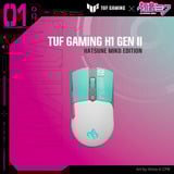 ASUS TUF GAMING Mini Wireless Mouse Hatsune Miku Edition Wit/turquoise, 12.000 dpi, USB / 2.4GHz / Bluetooth
