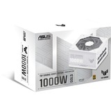 ASUS TUF Gaming Gold White Edition modulaire 1000 watt voeding  Wit, 1x 12V-2x6, 4x PCIe