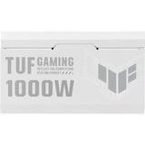 ASUS TUF Gaming Gold White Edition modulaire 1000 watt voeding  Wit, 1x 12V-2x6, 4x PCIe