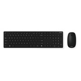 ASUS W5000 Wireless Keyboard and Mouse desktopset Zwart, US lay-out (QWERTY), Rubberdome, 100%, 800 - 1600 DPI, 2.4 GHz