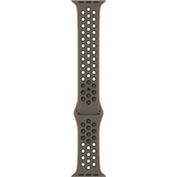 Apple Sportbandje van Nike - Olive Grey/zwart (45 mm) horlogeband Grijs/zwart