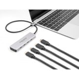 DeLOCK 64231 usb-hub Grijs, 4x USB-C 3.2 (10 Gbit/s)