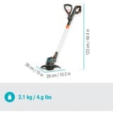 GARDENA ComfortCut 23/18V P4A solo grastrimmer Grijs/oranje, 14701-55, Accu niet inbegrepen