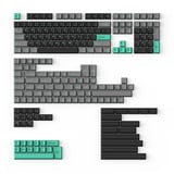 Keychron Cherry Profile Double - Shot PBT Full Set Keycaps - Hacker Mint Grijs/groen, 218 stuks