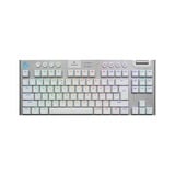 Logitech G915 X LIGHTSPEED TKL Low-Profile Wireless Gaming Keyboard Wit, US-International, GL Tactile, Double-Shot PBT, RGB, LIGHTSPEED draadloos / Bluetooth / USB-C