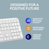 Logitech Signature Slim K950 draadloos toetsenbord Wit, US-International