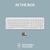 Logitech Signature Slim K950 draadloos toetsenbord Wit, US-International