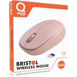 Qware Bristol Draadloze Muis Roze, 1200 DPI