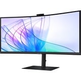 SAMSUNG LS34C652VAUXEN 34" Curved UltraWide monitor Zwart, HDMI, DisplayPort, Sound, RJ-45, USB-C