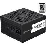 SilverStone HELA 1200R Platinum, modulaire 1200 watt voeding  Zwart, 6x PCIe