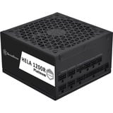 SilverStone HELA 1200R Platinum, modulaire 1200 watt voeding  Zwart, 6x PCIe