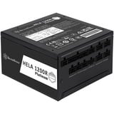 SilverStone HELA 1200R Platinum, modulaire 1200 watt voeding  Zwart, 6x PCIe