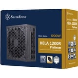 SilverStone HELA 1200R Platinum, modulaire 1200 watt voeding  Zwart, 6x PCIe