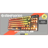 SteelSeries Apex Pro TKL Gen 3 (Steel) RGB mechanisch gaming toetsenbord Grijs, US lay-out (QWERTY), SteelSeries OmniPoint 3.0, 80% (TKL)