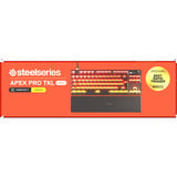 SteelSeries Apex Pro TKL Gen 3 (Steel) RGB mechanisch gaming toetsenbord Grijs, US lay-out (QWERTY), SteelSeries OmniPoint 3.0, 80% (TKL)
