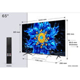 TCL 65QLED810L Smart TV 65" Ultra HD QLED Zwart, 4x HDMI, USB-A, LAN, WiFi, BlueTooth