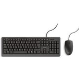 Trust Primo Keyboard & Mouse Set, desktopset Zwart, US lay-out, Membraan