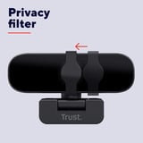 Trust Tanor - Full HD Webcam Zwart,  Ingebouwde microfoon | privacy sluiter