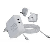 Xtorm 67W GaN-Ultra Travel Adapter + USB-C PD Kabel Wit