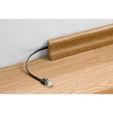 goobay CAT 6A Flat Patch Cable U/UTP, 10 meter kabel Zwart/blauw