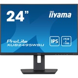 iiyama ProLite XUB2495WSU-B5 24" monitor Zwart, HDMI, DisplayPort, VGA, Sound