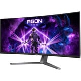 AOC AGON PRO AG346UCD 34" Curved UltraWide gaming monitor Donkergrijs/zwart, 2x HDMI, DisplayPort, 3x USB-A, USB-B, 175 Hz