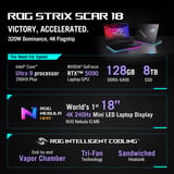 ASUS ROG Strix SCAR 18 G835LXG-TQ378W 18"  gaming laptop Zwart | Ultra 9 290HX+ | RTX 5090 | 64 GB | 4 TB SSD