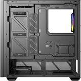 Antec P30 ARGB midi tower behuizing Zwart/houtkleur | 2x USB-A | 1x USB-C | Tempered Glass