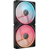 Corsair iCUE LINK LX140-R RGB PWM Reverse Fans Starter Kit case fan Zwart, 2 stuks, 4-pin PWM