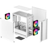 DeepCool CC360 ARGB midi tower behuizing Wit | 2x USB-A | RGB | Tempered Glass