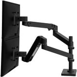 Ergotron LX Pro Dual Stacking Arm monitorarm Zwart