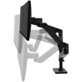 Ergotron LX Pro Dual Stacking Arm monitorarm Zwart