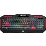 GAMDIAS ARES M2 3 in 1 Gaming Combo, desktopset Zwart (mat), US lay-out, Membraam, RGB leds, 1200 - 3200 dpi